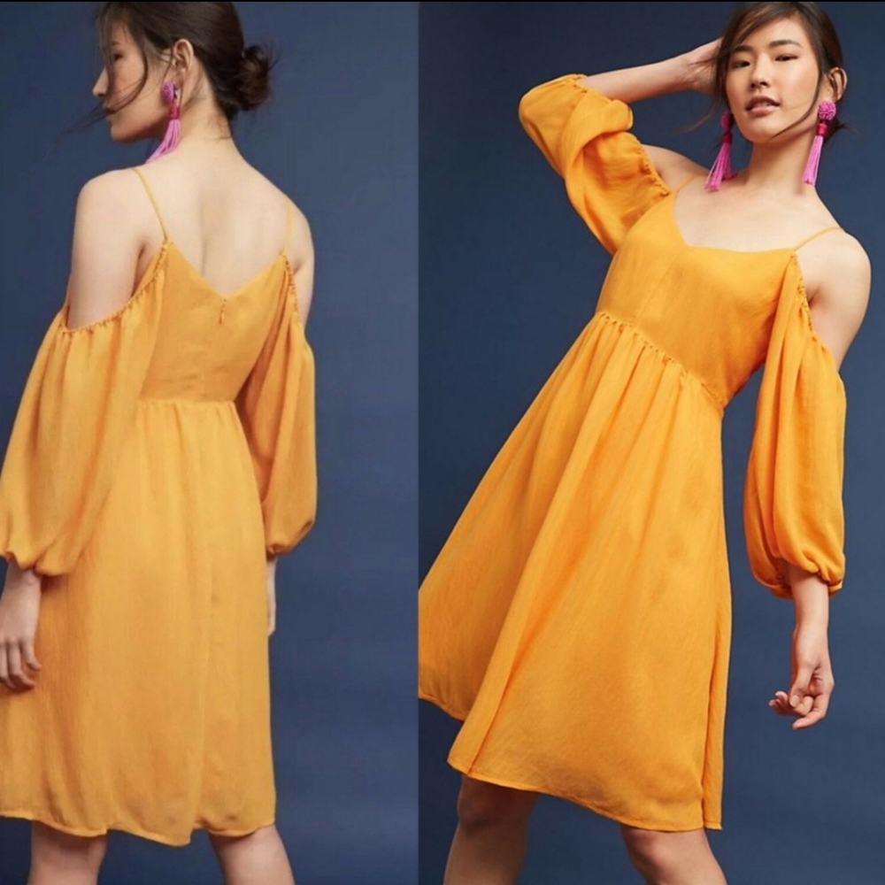 Moulinette Soeurs Carina Open Shoulder Dress